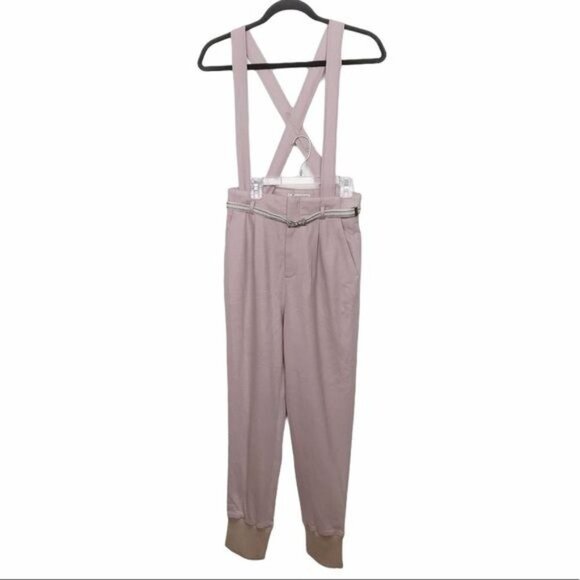 Leur Logette Wool Blend Mauve Strappy Suspender Style Trouser Pants Approx XS - Picture 1 of 13